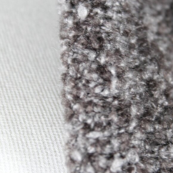 Edgy Gray Wool Blend Asymmetrical Zip-Up Knit Cardigan – Size Large - Picture 7 of 8